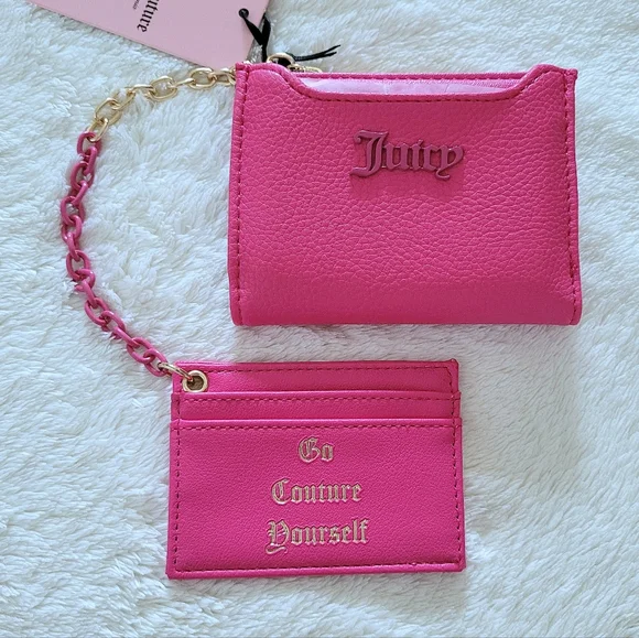 Juicy🍊 Couture "Can't Tame Her" Bifold✌️ Wallet With Pullout Card💳 Holder - Picture 2 of 16